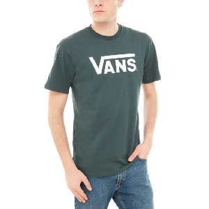 Vans textile tee shirt classic darkest spru vert3360701_1