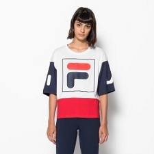 Fila textile tee shirt late cropped top 2.0 682398 multicoloreA184702_1