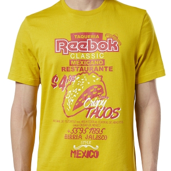 Reebok textile tee shirt cl itl tacos ea3571 jauneA203201_3