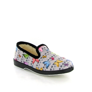 LA MAISON DE L ESPADRILLE 7632 PAPILLONS COEURS<br>Gris