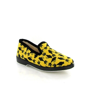 LA MAISON DE L ESPADRILLE 7638 CHAT NOIR<br>Jaune