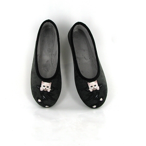 LA MAISON DE L ESPADRILLE 6184 GRIFFE CHAT<br>Noir