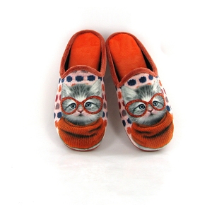 LA MAISON DE L ESPADRILLE 9000 5 CHAT EN PULL A LUNETTES<br>Orange