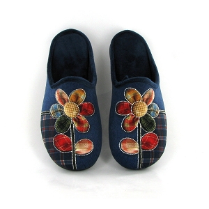 LA MAISON DE L ESPADRILLE 9004 FLEUR BRODÉE<br>Bleu