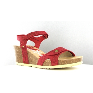 Panama jack nu pieds et sandales julia  cork rougeB097004_2