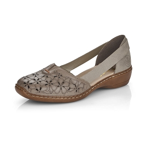  41356 64:Cuir / Textile/Beige