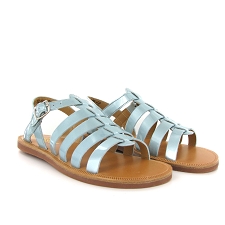  PLAGETTE STRAP:Cuir/Turquoise