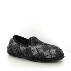 HAFLINGER SLIPPER JAQUARD 622807 GRAPHIT<br>Gris