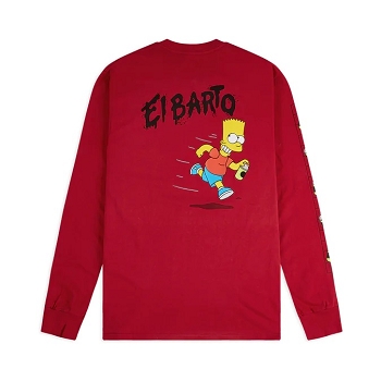 Vans textile sweat vans x the simpsons el barto vn0a4rtn17a rougeC248401_2