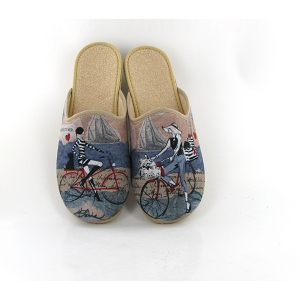 La maison de l espadrille mules 2034 femme velo beigeC252001_1