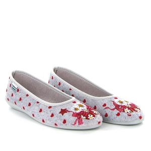 LA MAISON DE L ESPADRILLE 2043 COEURS FLEURS<br>Gris