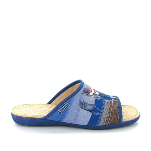 La maison de l espadrille mules 2039 fille bretonne bleuC252801_2