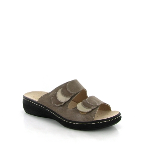  GRAZIELLA:Cuir/Taupe