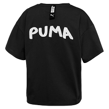 Puma  textile tee shirt puma x shantell martin tee noirD006401_2