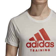 Adidas textile tee shirt free lift logo di0400 blancD016401_3