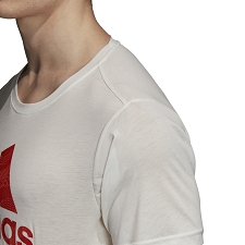 Adidas textile tee shirt free lift logo di0400 blancD016401_4