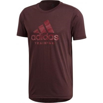 Adidas textile tee shirt freelift logo di0403 bordeauxD025301_1