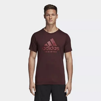 Adidas textile tee shirt freelift logo di0403 bordeauxD025301_2