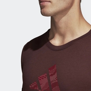 Adidas textile tee shirt freelift logo di0403 bordeauxD025301_3