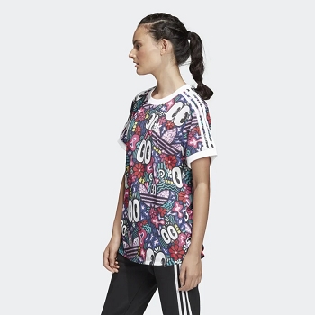 Adidas textile tee shirt 3 stipes tee dv2656 multicoloreD041701_4