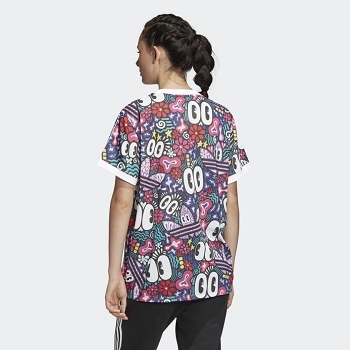 Adidas textile tee shirt 3 stipes tee dv2656 multicoloreD041701_5