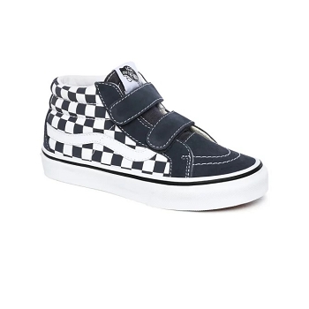 Vans enfant sneakers sk8 reissue v checkerboard vn0a346y0hf1 bleuD071001_2