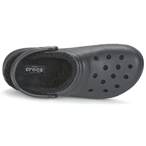 Crocs sabot classic fuzz lined clog noirD092201_4