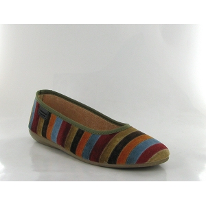 LA MAISON DE L ESPADRILLE 2000 CLOE BALLERINE RAYEE<br>Multicolore