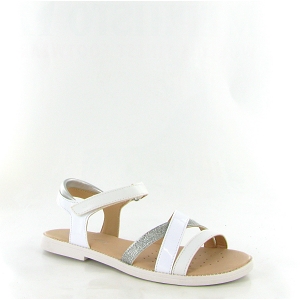 Geox enfant nu pied sandale karly j5235d blancD114401_1