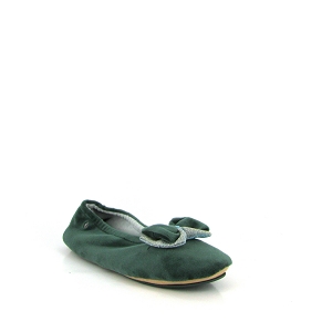 ISOTONER 97439 BALLERINES SEMELLES AMOVIBLES Vert