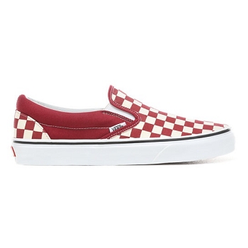 Vans sneakers classic slip on gingham rougeE005401_1