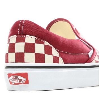 Vans sneakers classic slip on gingham rougeE005401_3