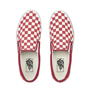 Vans sneakers classic slip on gingham rougeE005401_4