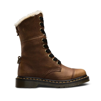 Doc martens bottines et boots amilita fur lined marronE035901_1
