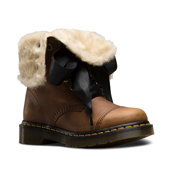 Doc martens bottines amilita fur lined marronE035901_6