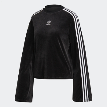 Adidas textile sweat velvet sweater black ed4752 noirE050001_1
