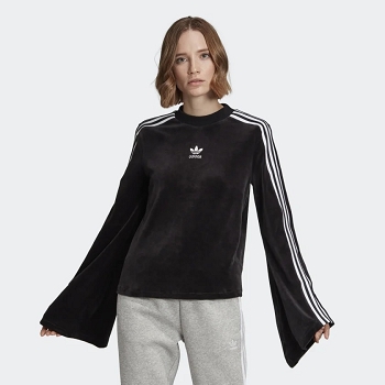 Adidas textile sweat velvet sweater black ed4752 noirE050001_3
