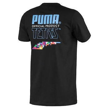 Puma  textile tee shirt puma x tetris tee black 59713801 noirE062001_2