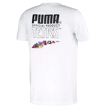 Puma  textile tee shirt puma x tetris tee white 59713802 blancE062101_2
