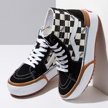 Vans sneakers sk8 hi stacked checkerboard vnoa4btwvlv1 blancE072301_3