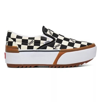 Vans sneakers classic slip on stacked checkerboard vno4tzvvlv1 blancE072401_1