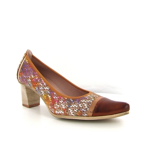  LEA D8139:Cuir / Textile/Cognac