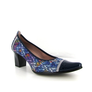  LEA D8139:Cuir / Textile/Bleu