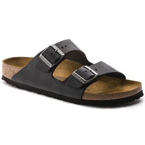 BIRKENSTOCK ARIZONA 552113 NU OILED BLACK<br>Noir