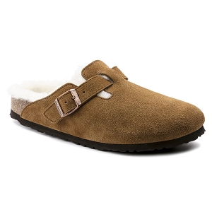 Birkenstock fermees boston vl shearling mink 1001141 marronE232101_1