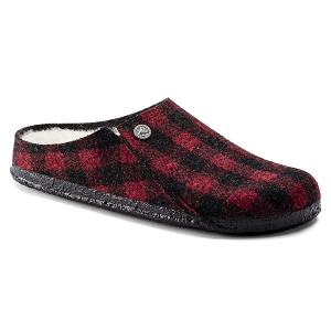 Birkenstock mules zermatt rivet plaid red 1017542 rougeE232901_1