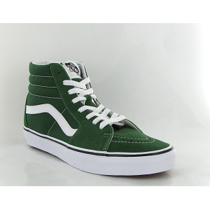  UA SK8 HI COLOR THEORY GREENER VN0005U96QU1:Cuir / Textile/Vert