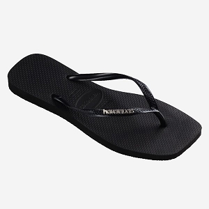 Havaianas tong sqare logo metalic noirE373001_1