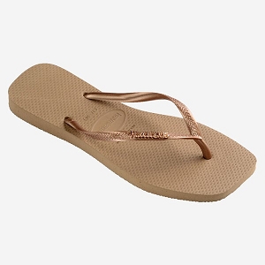 HAVAIANAS SQUARE LOGO METALLIC ROSE<br>Rose