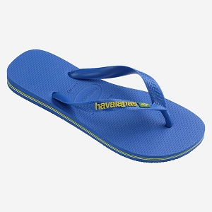 HAVAIANAS BRASIL LOGO NEON STAR BLUE<br>Bleu